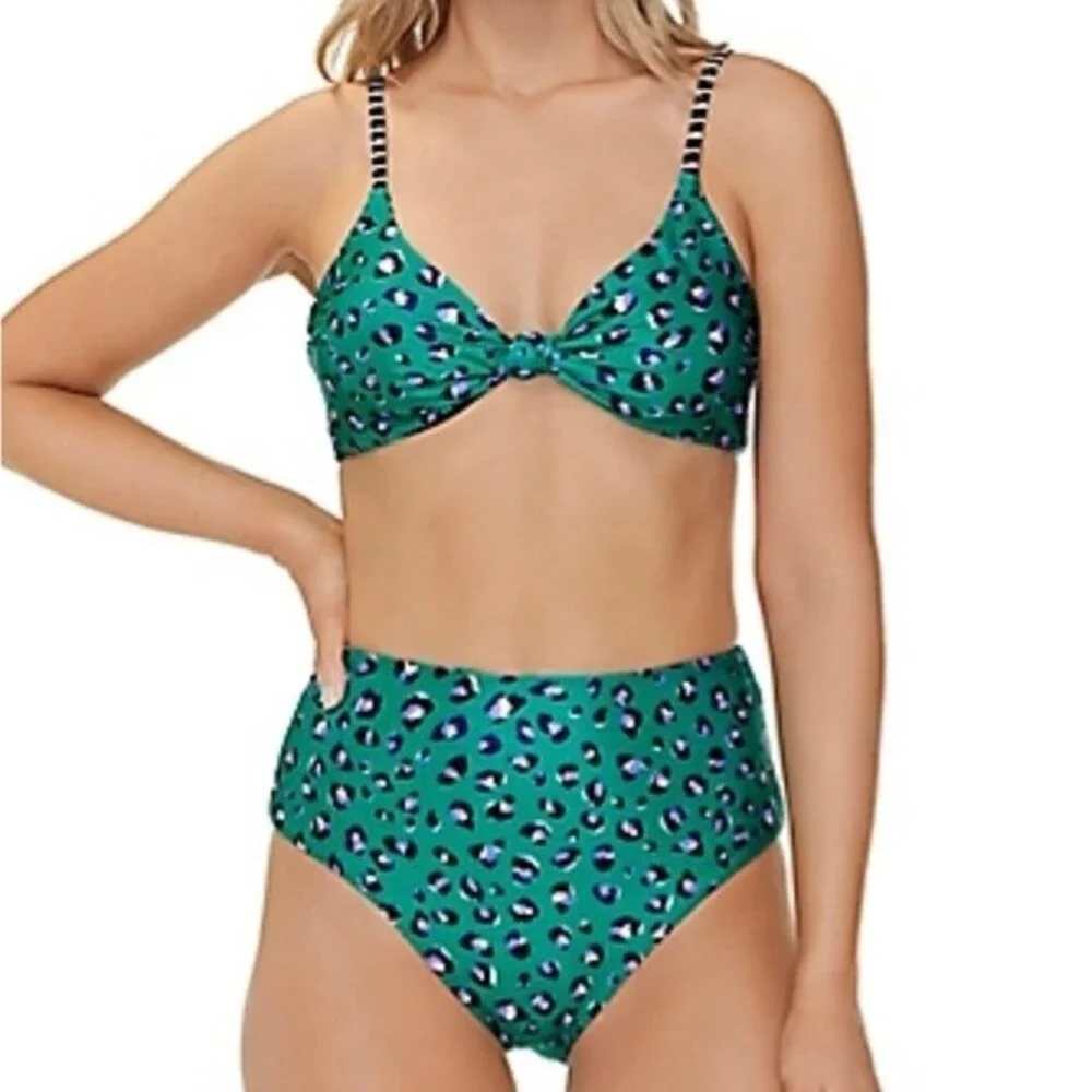 Raisins Reversible Bikini Two Piece Set Love Bra High Tide Bottom New Size Small